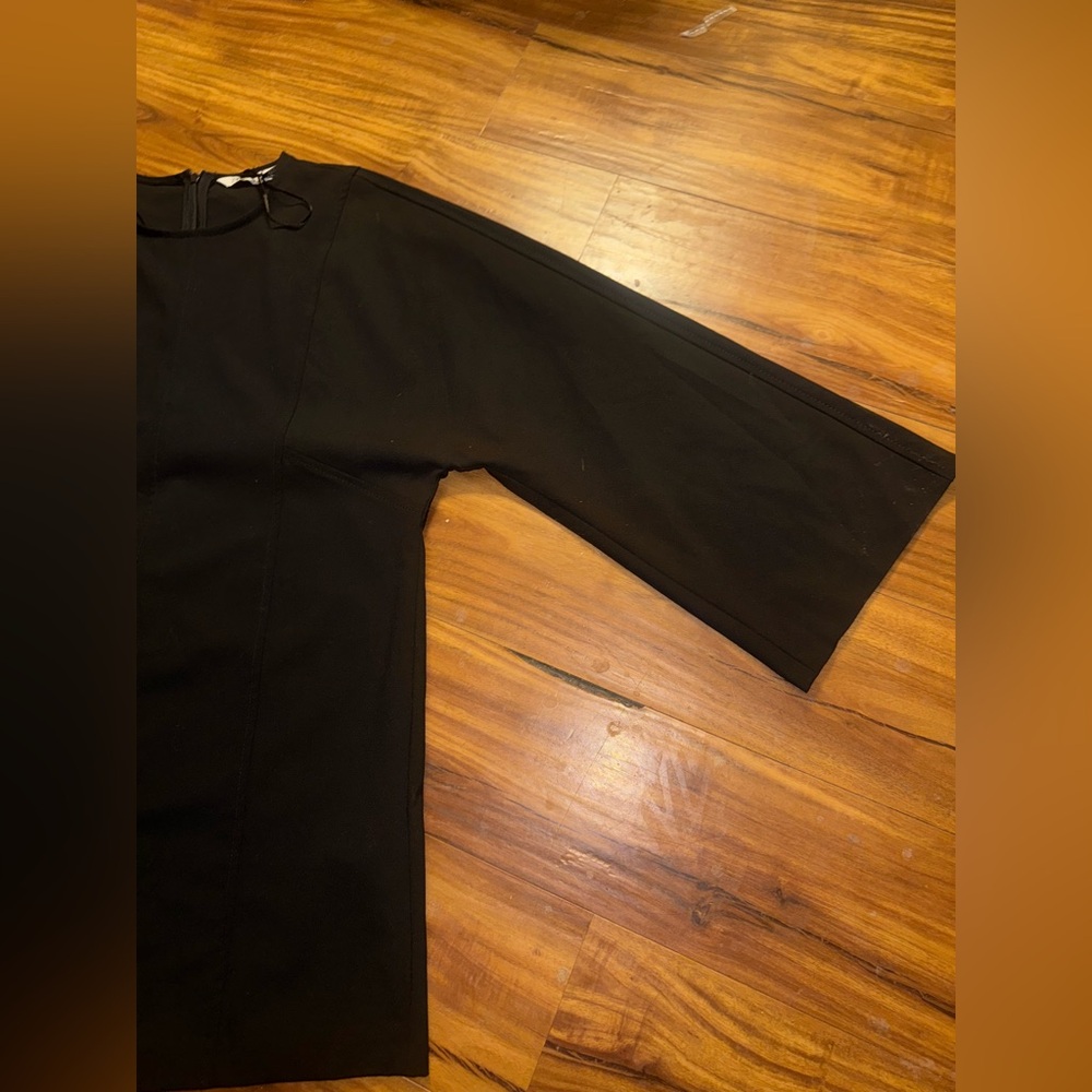 NWOT Zara Long Sleeve Mini Dress Black - Picture 11 of 12